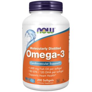 NOW FOODS OMEGA-3 200 kapslit