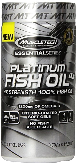 Muscletech ﻿﻿Platinium Fish Oil 4X - 60kapslit