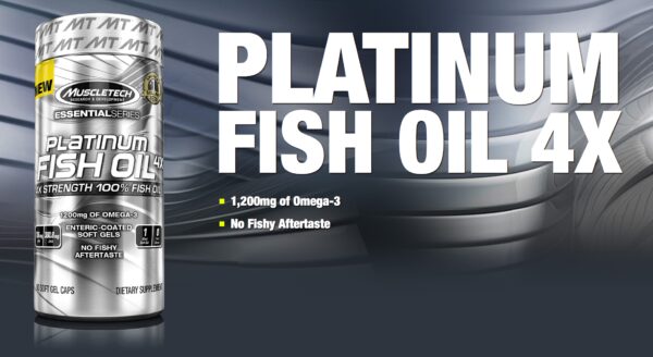 Muscletech ﻿﻿Platinium Fish Oil 4X - 60kapslit