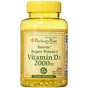 Puritan's Pride vitamin d3 2000 iu - 100kapslit