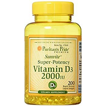 Puritan's Pride vitamin d3 2000 iu - 100kapslit