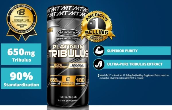 Muscletech Platinum 100% Tribulus - 100kapslit