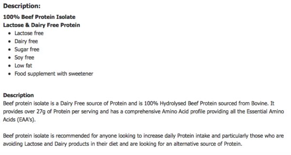 Applied 100% Beef Isolate 1.8kg