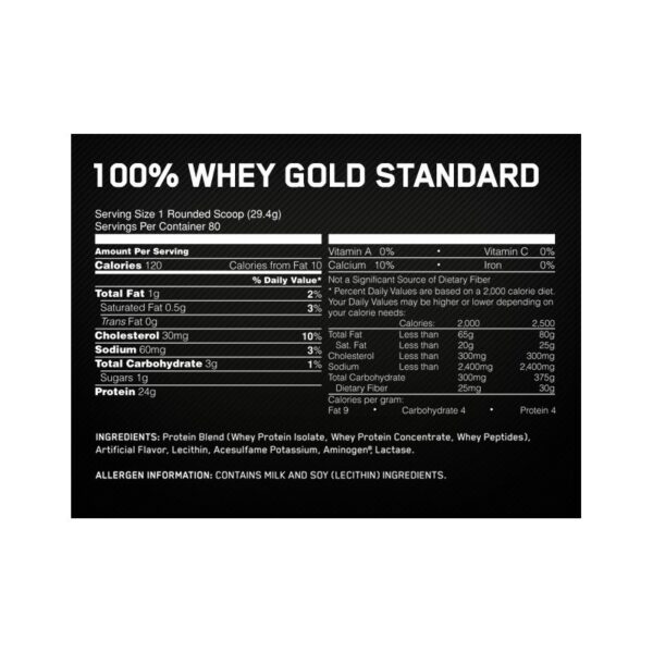 OPTIMUM NUTRITION 100% GOLD STANDARD WHEY - 4,45kg