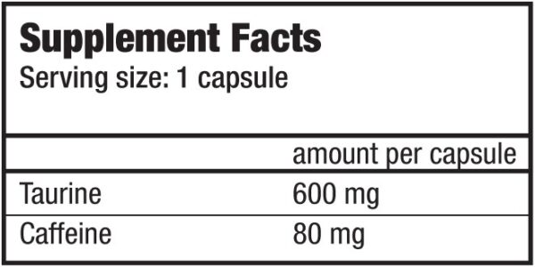 Biotech USA Caffeine + Taurine - 60 kapslit.