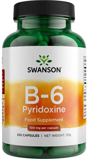 Swanson Vitamin B-6 - 100mg - 250 kapslit.