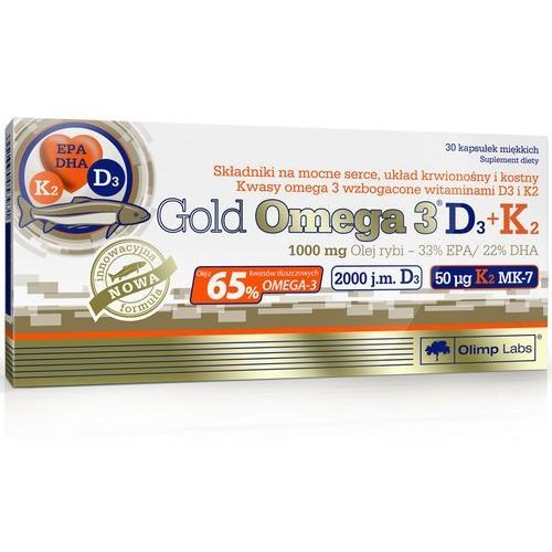 Olimp Gold Omega 3 D3 + K2 - 30 kapslit.