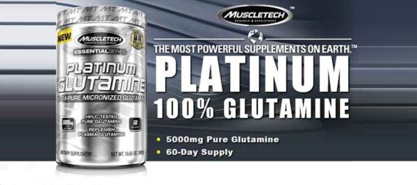 Muscletech Platinum Micronised Glutamine - 300g.
