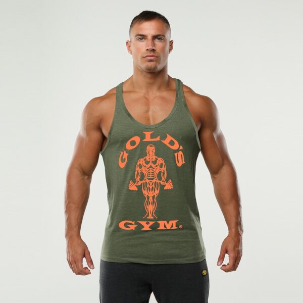 Golds Gym Stringer Joe Premium -army/orange