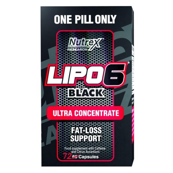 NUTREX LIPO-6 BLACK FAT DESTROYER - 72 kapslit