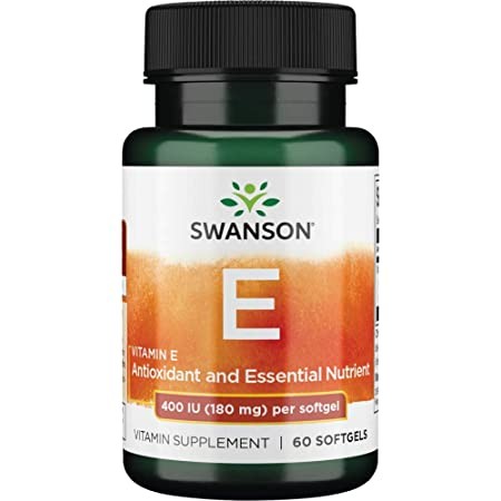 Swanson Vitamin E 400IU - 60 softgels.
