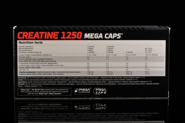 Olimp Creatine 1250 Mega Caps- 120 kapslit.