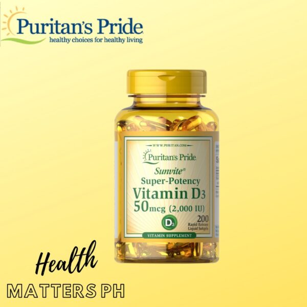 PURITAN'S PRIDE D3- vitamiin 2000IU - 200 kapslit