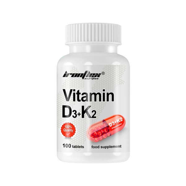 Ironflex Vitamin D3+ K2 - 100 kapslit.