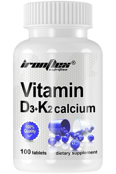 Ironflex Vitamin D3+K2 Calcium - 100 kapslit.