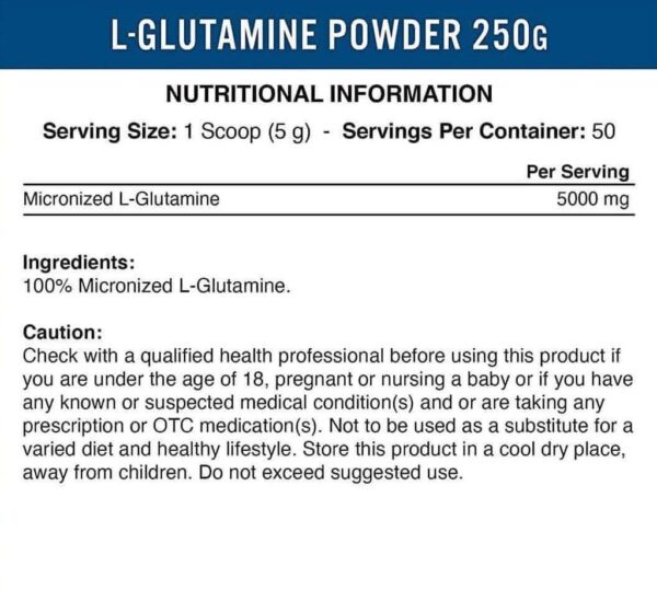 Applied Glutamine - 250g.