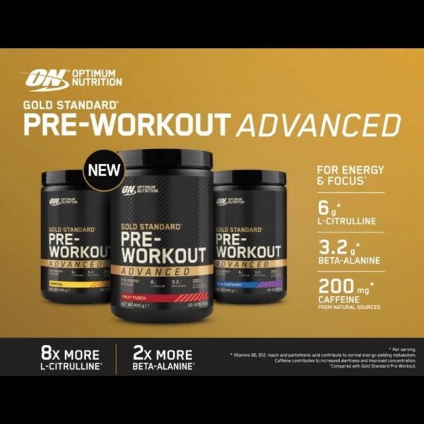Optimum Nutrition Gold Standard Pre Workout Advanced - 400g.